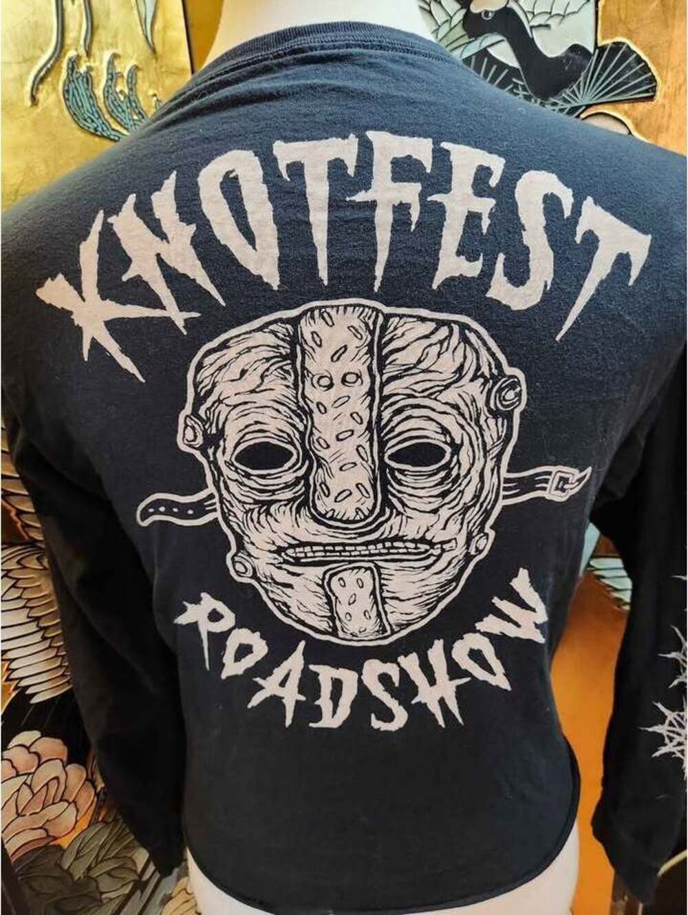 Slipknot Knotfest Roadshow Maggot Mask Long Sleeve Tee